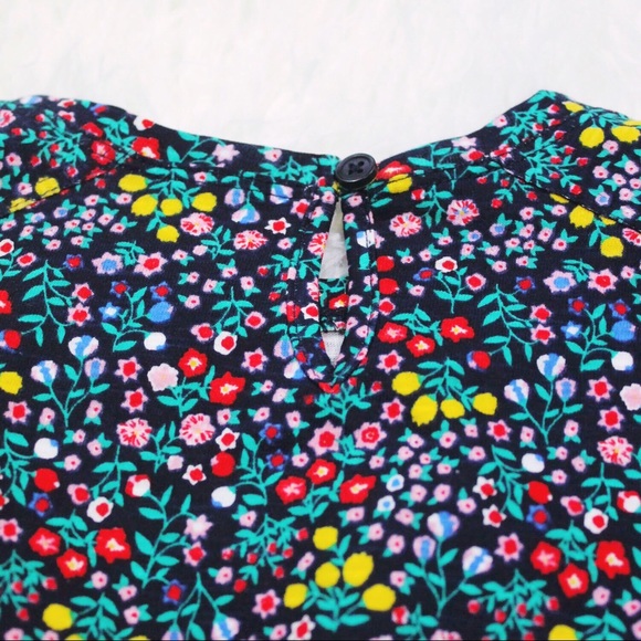 NWT Joe Fresh Girls Ruffle Flower Print Dress - Picture 5 of 6